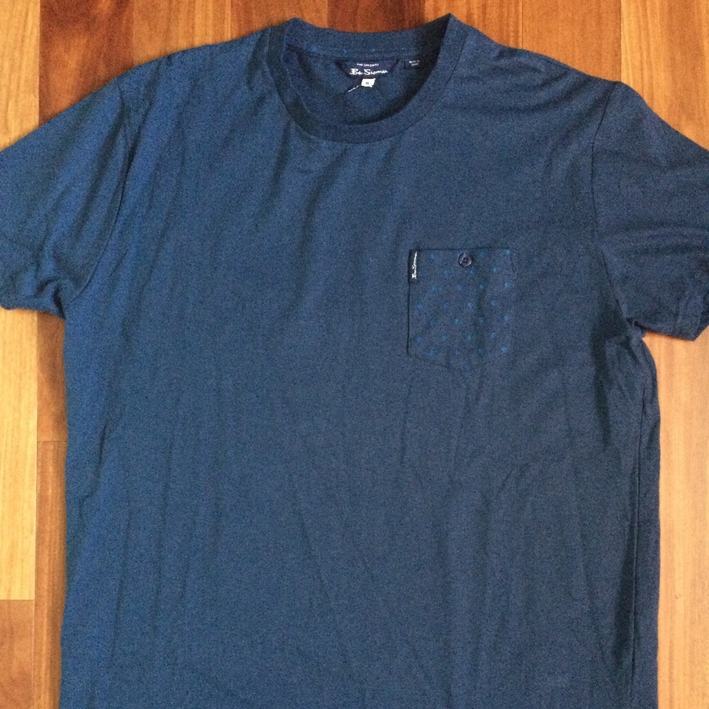 Men's Ben Sherman Chest Pocket s/s Tee Blue XL